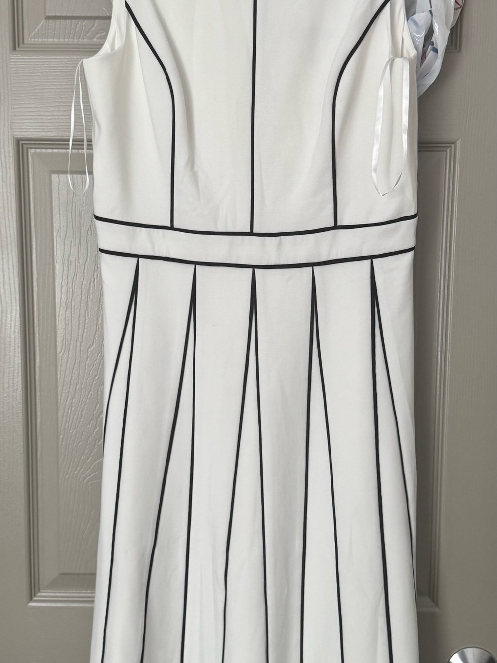 White House Black Market White Midi Dress